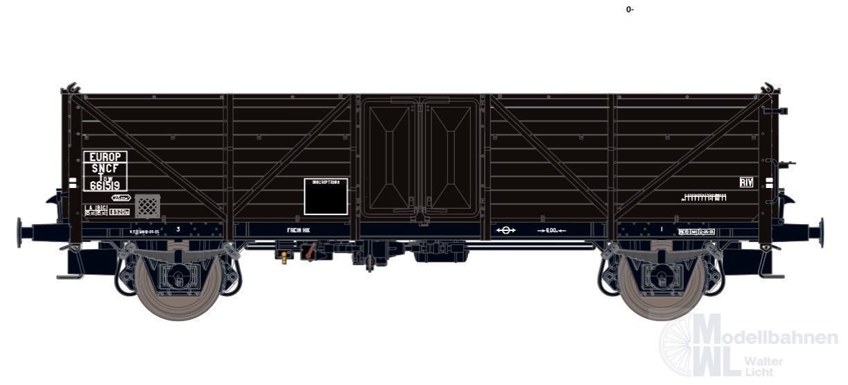 Exact Train 20349 - Güterwagen offen SNCF Ep.III Klagenfurt Blechtür H0/GL