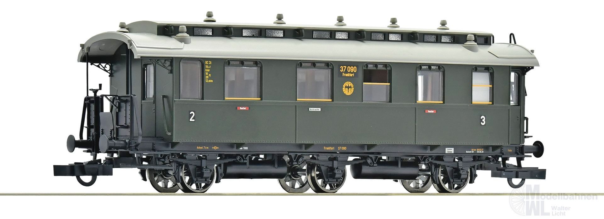 Roco 6200255 - Personenwagen DRG Ep.II 2/3.Kl. H0/GL