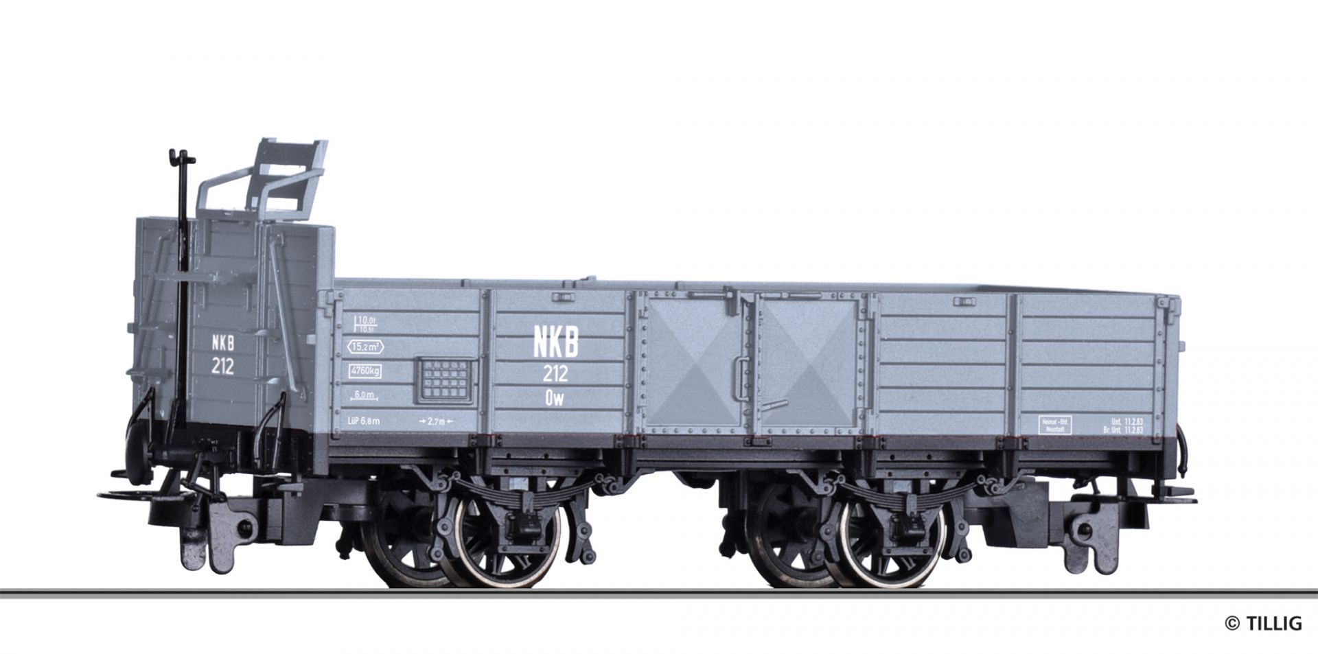 05983-15938-HM Tillig 05938 - Güterwagen offen NKB Ep.III H0e