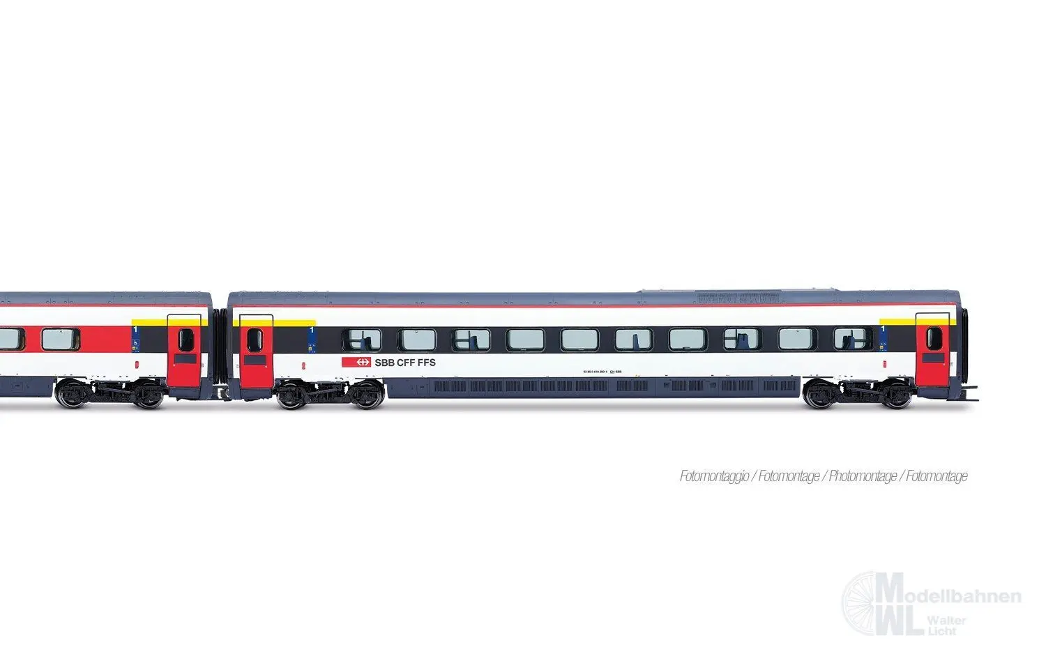 Lima 4690 - Ergänzungswagen Set ETR 610 SBB Ep.VI 3.tlg. H0/GL