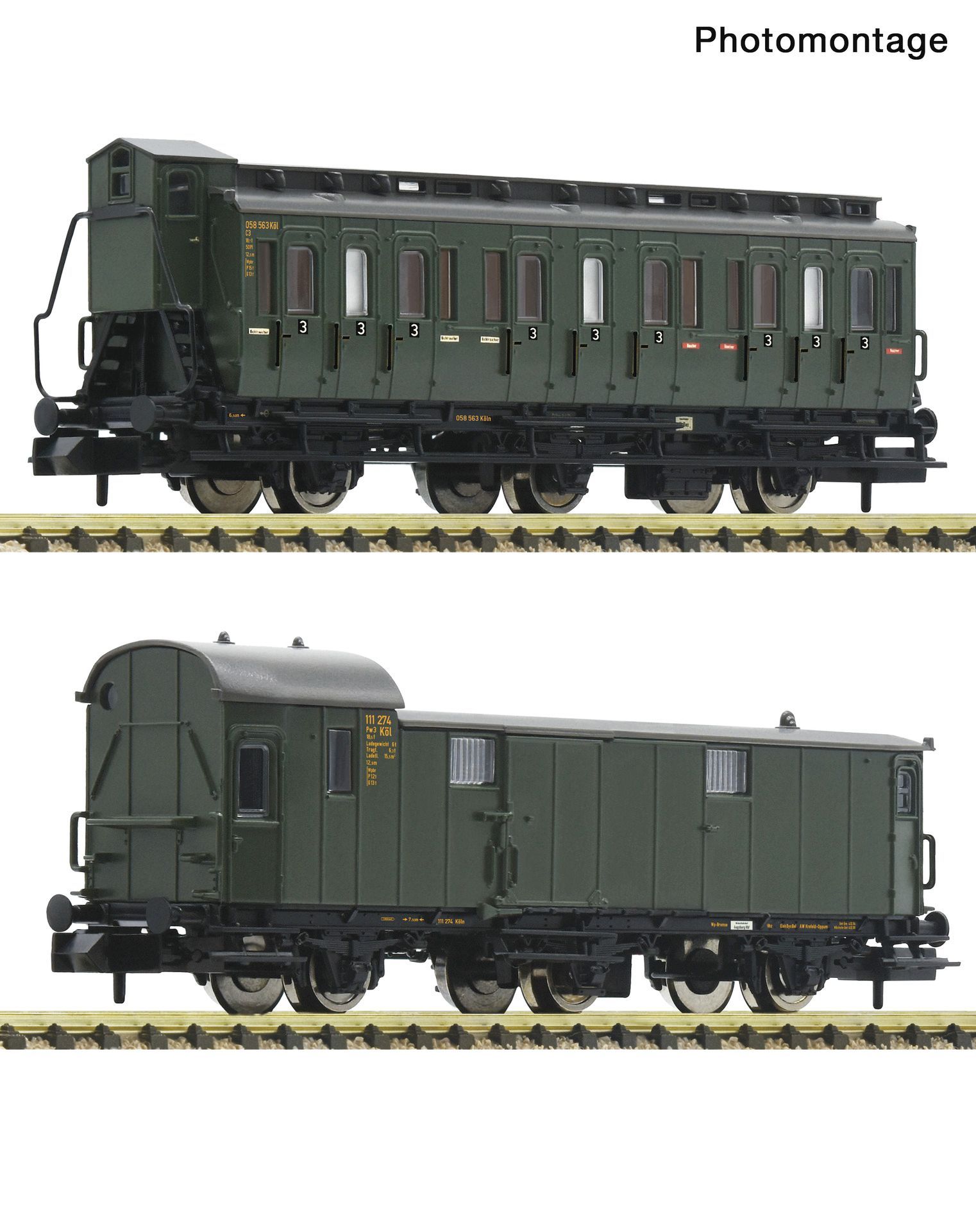 Fleischmann 6260115 - Personenzug Set DB Ep.III Set 2 N 1:160