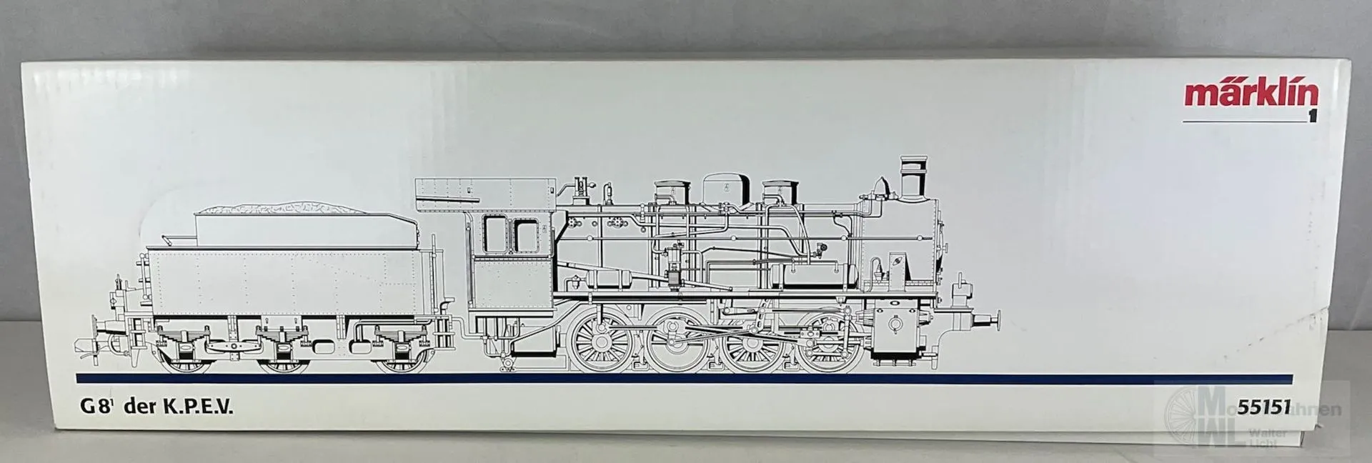 Märklin 55151 - MÄRKLIN - Dampflok G8.1 K.P.E.V. Ep.I  Spur 1