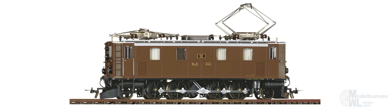 Bemo 1291113 - E-Lok Ge 4/6 353 RhB Ep.II-VI braun H0m