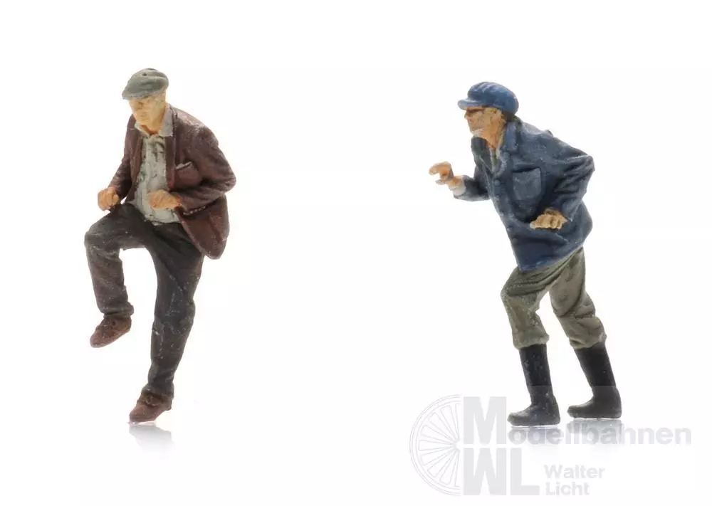 ARTITEC b.v. 5870106 - Schwitzende Lastenradfahrer (2x) H0 1:87