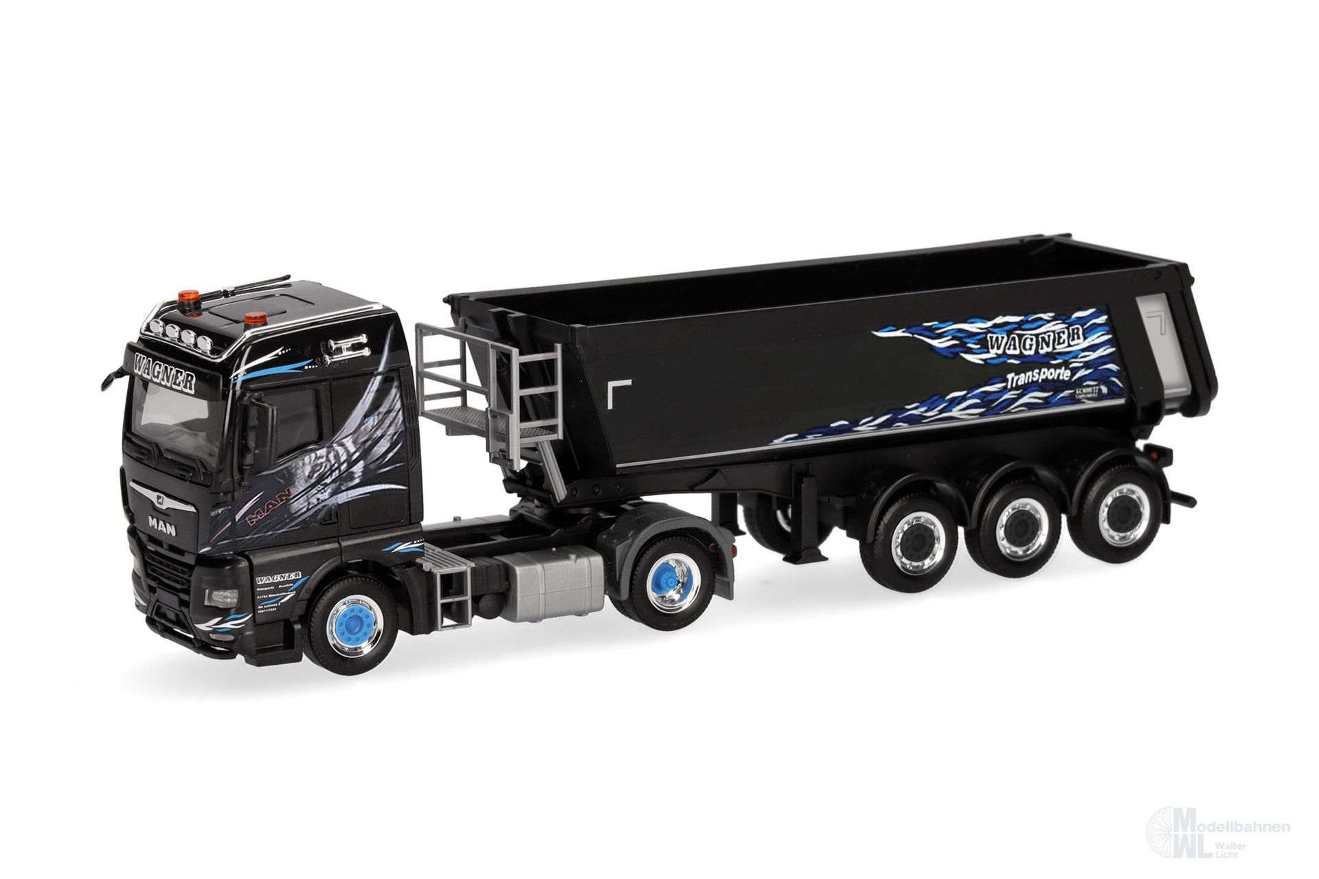 Herpa 319928 - MAN TGX GM S.KI Light Kipper Sattelzug H0 1:87