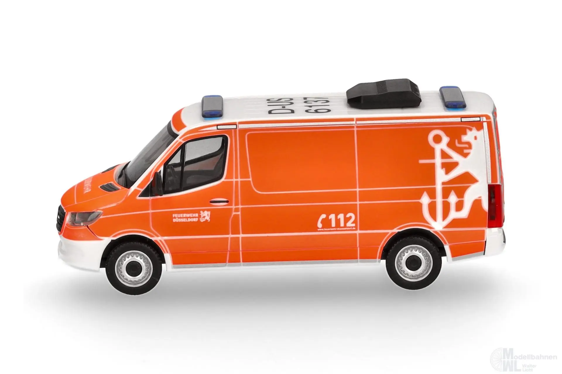 Herpa 099028 - Mercedes-Benz Sprinter 18 Halbbus FW Düsseldorf H0 1:87