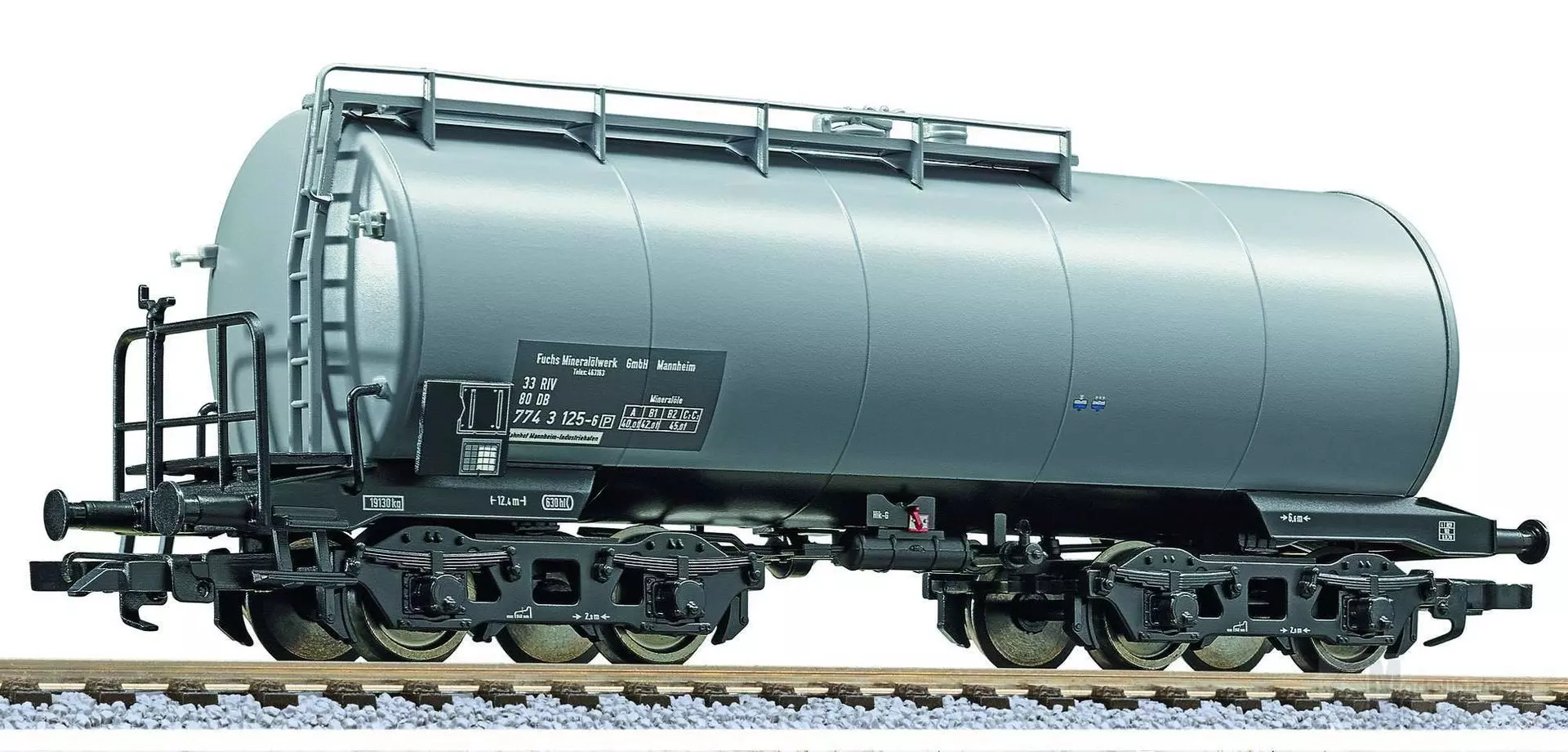 Liliput 235966 - Kesselwagen DB Ep.IV 480 hl Tank grau H0/GL