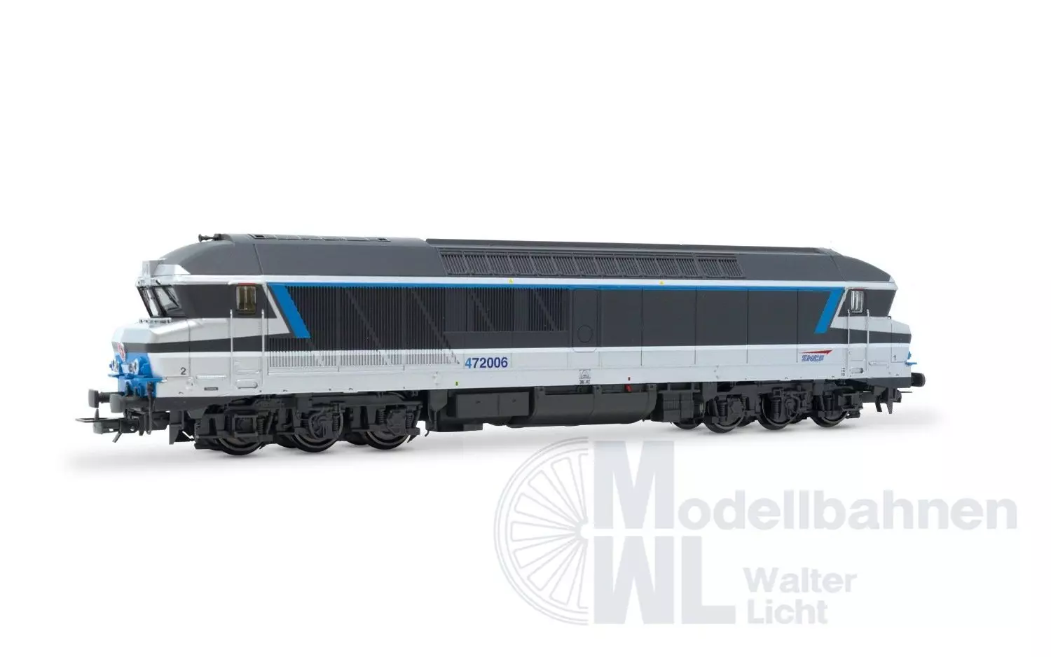 Jouef 2620 - Diesellok CC 72006 SNCF Ep.V blau/silber/grau H0/GL