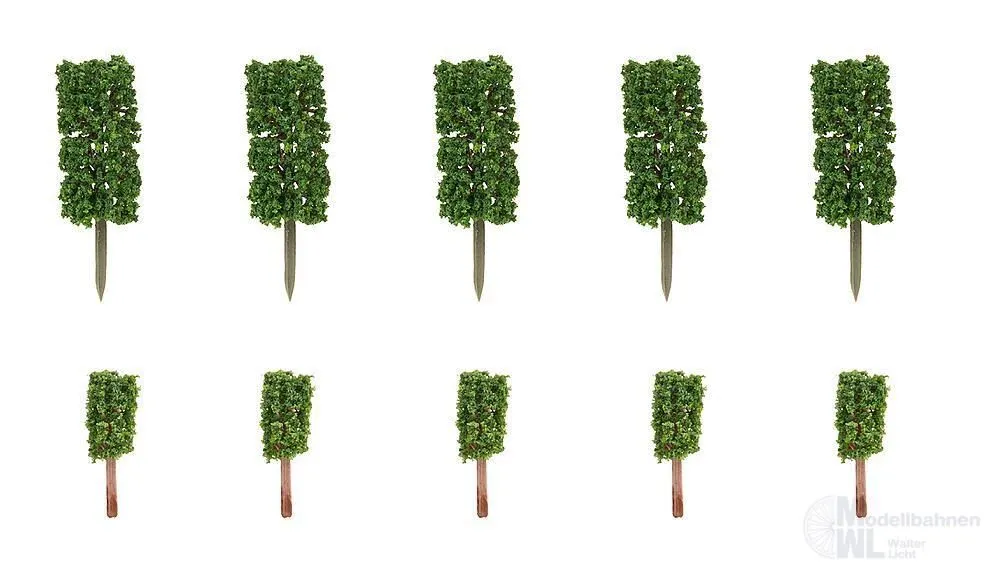 Faller 181592 - 10 Vorgartenbäume Thuja säulenförmig H0 1:87