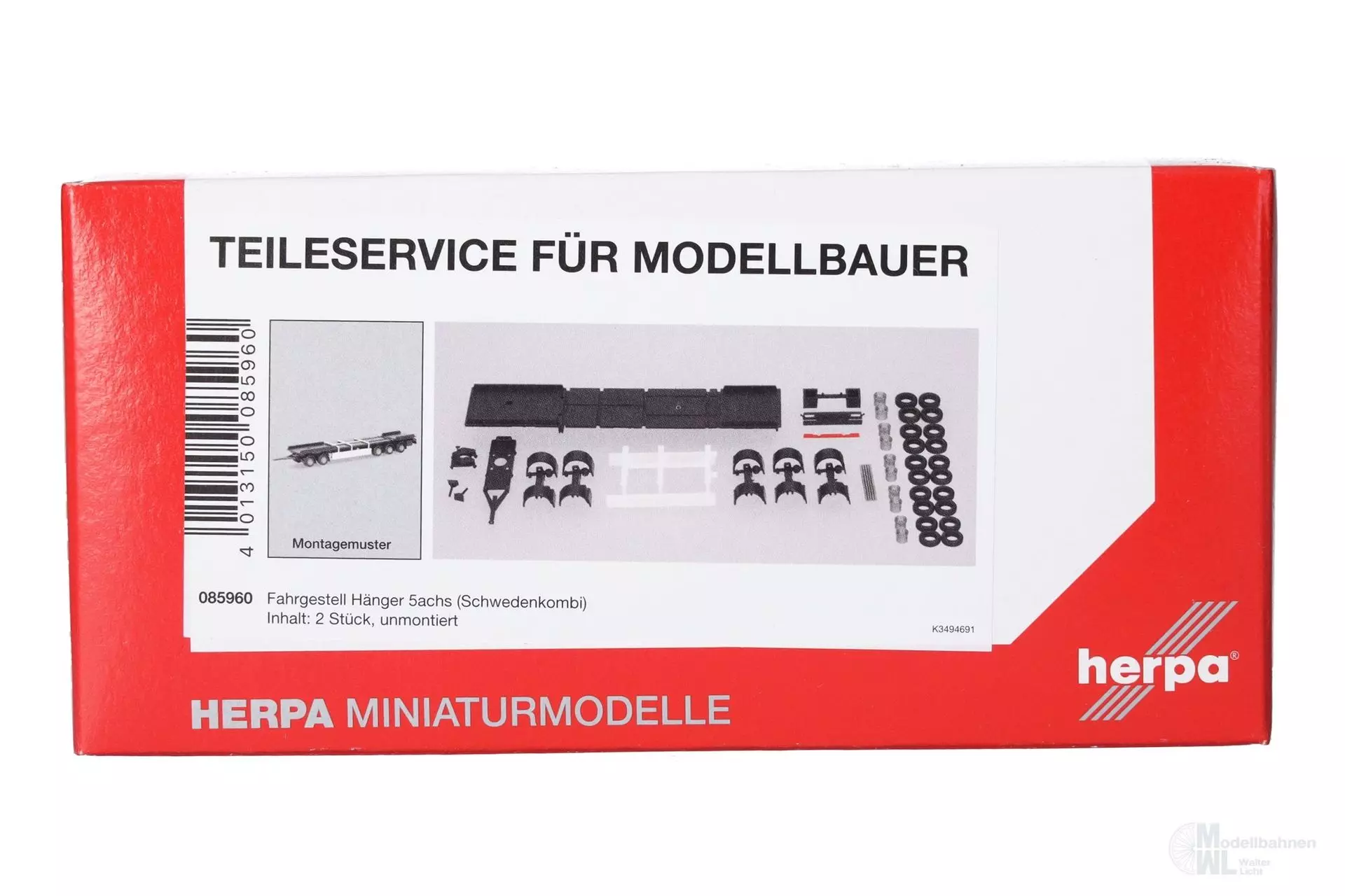 Herpa 085960 - TS FG 5achs Hänger Schweden H0 1:87