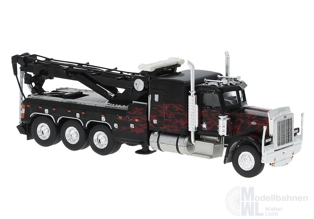 Brekina 86278 - Peterbilt 359 Abschlepper schwarz Flames H0 1:87 Brekina 86278 - Peterbilt 359 Abschlepper schwarz Flames H0 1:87