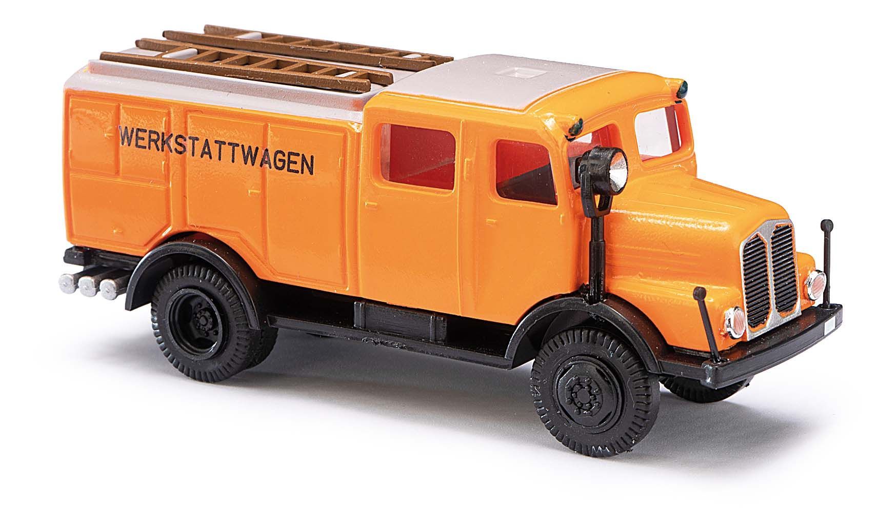 Busch 95612 - IFA S4000 TLF Werkstattw.oran H0 1:87 Busch 95612 - IFA S4000 TLF Werkstattw.oran H0 1:87