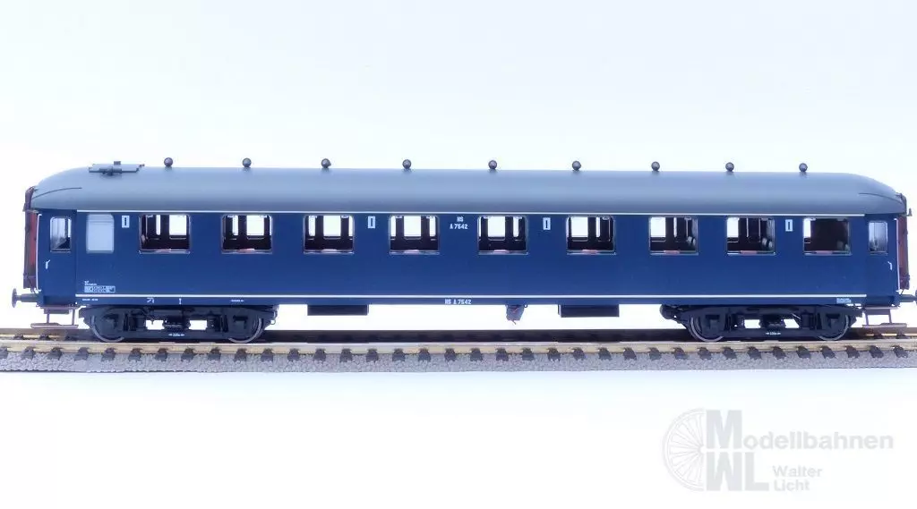 Exact Train 10014 - Personenwagen NS Ep.III A7542 berlinerblau H0/GL