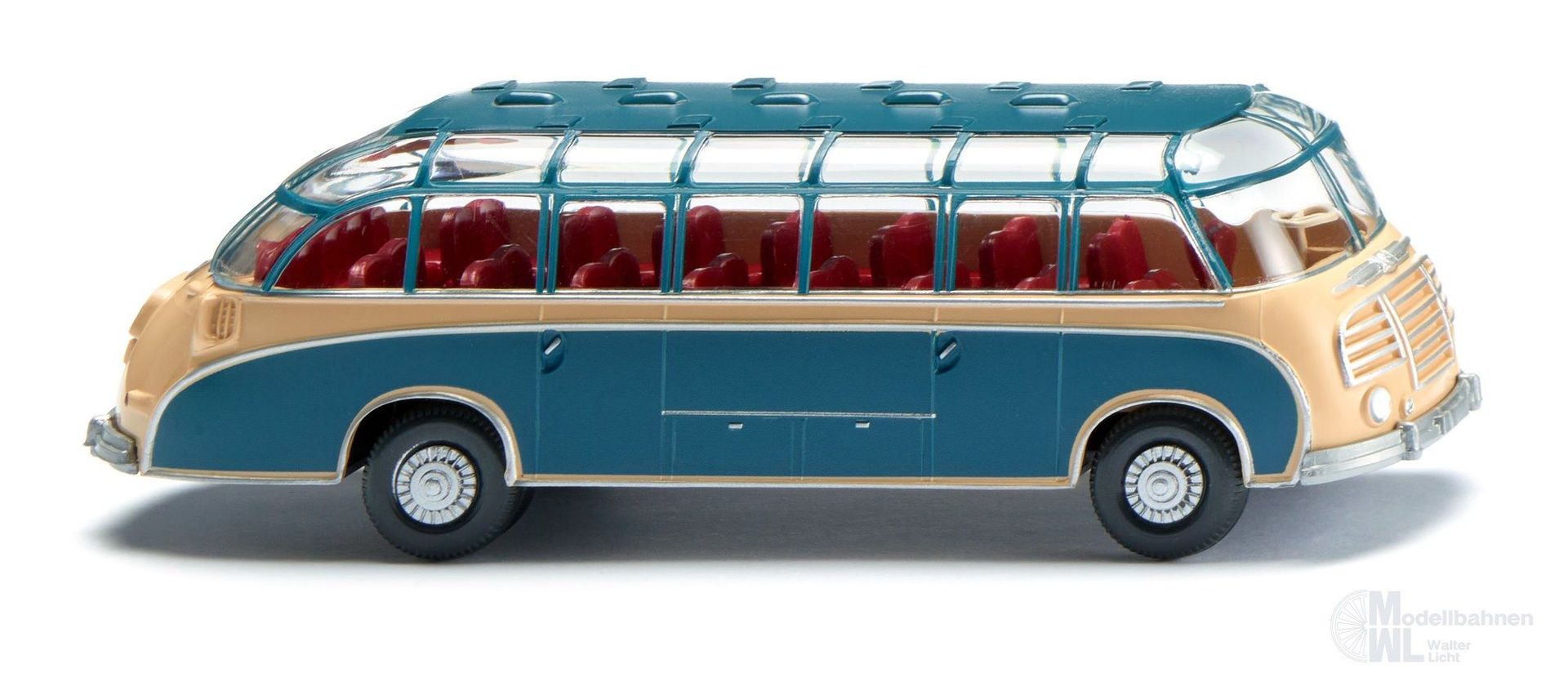 Wiking 073005 - Reisebus Setra S8 beige/azurblau H0 1:87 Wiking 073005 - Reisebus Setra S8 beige/azurblau H0 1:87