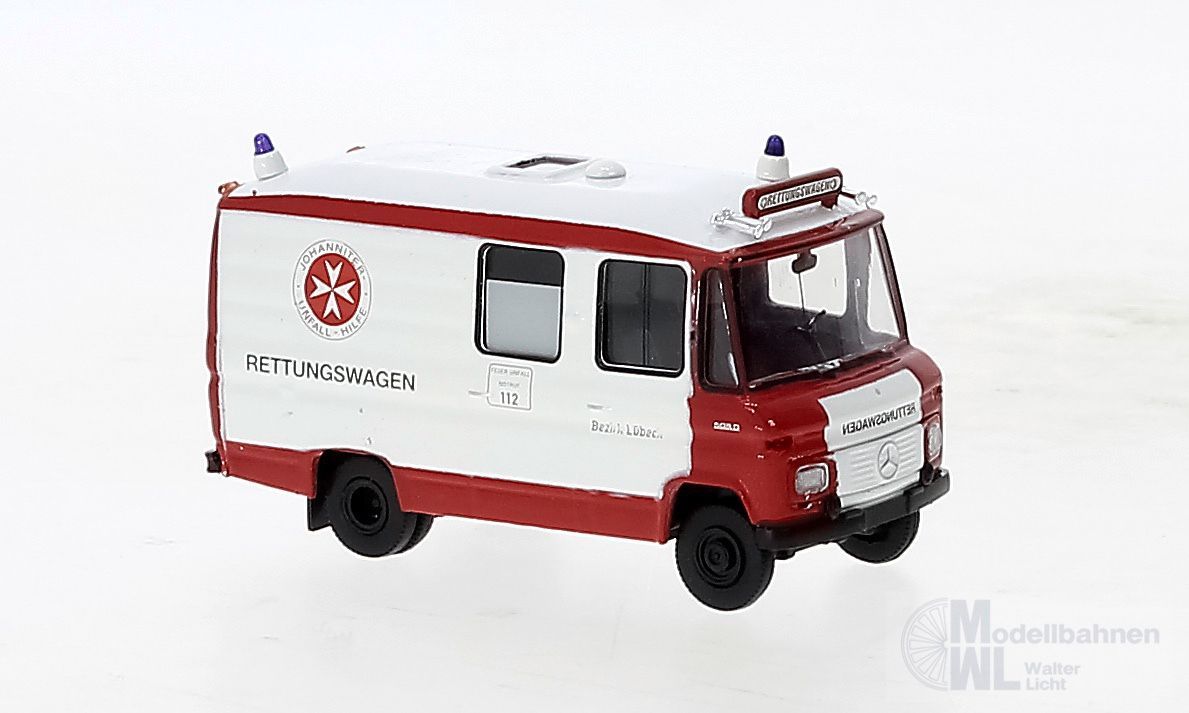 Brekina 36945 - Mercedes-Benz L 508 RTW Johanniter Lübeck H0 1:87