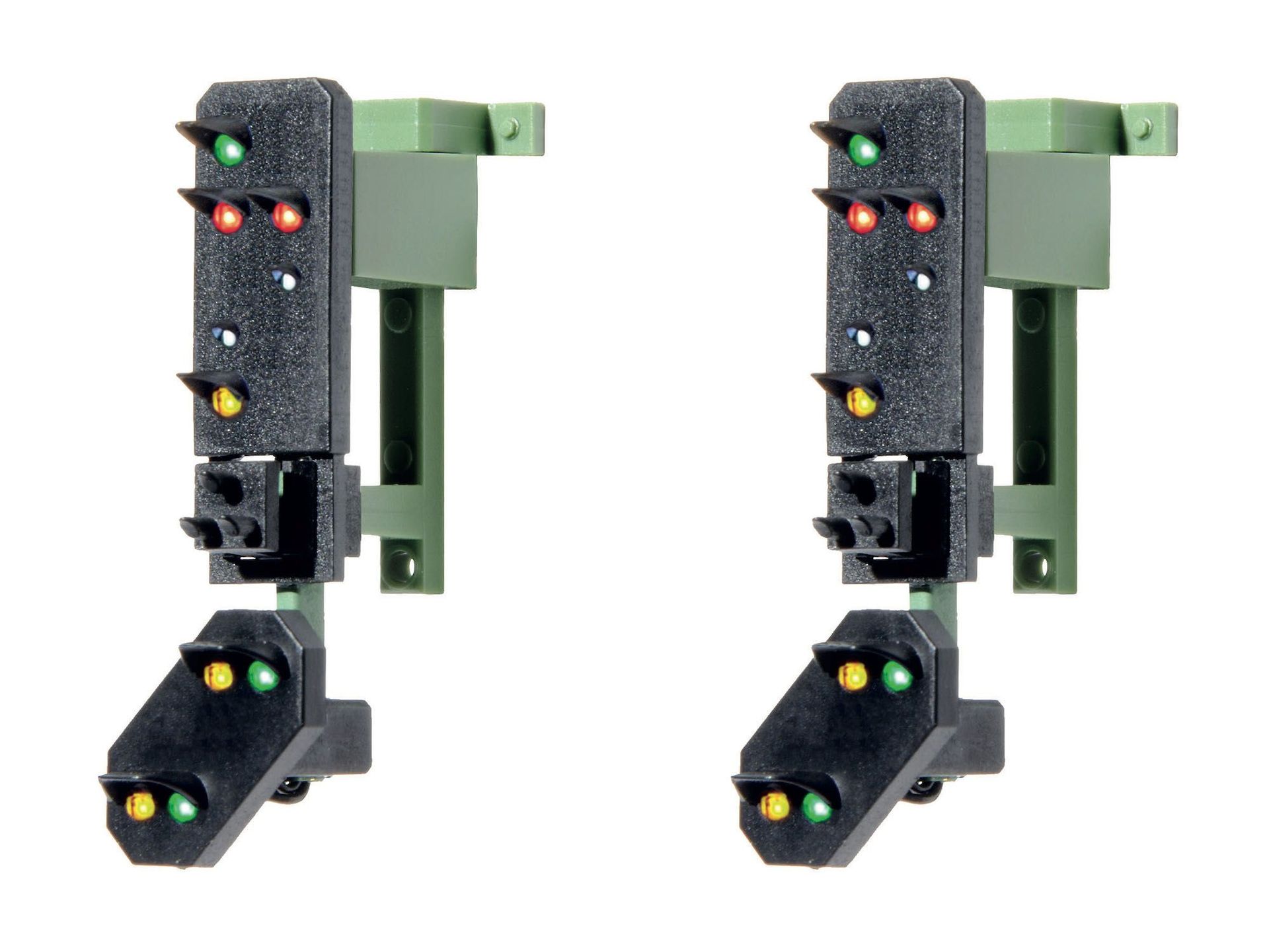 Viessmann 4751 - Ausfahrsignalkopf mit Vorsignal mit Multiplex Technologie 2 Stück H0 1:87