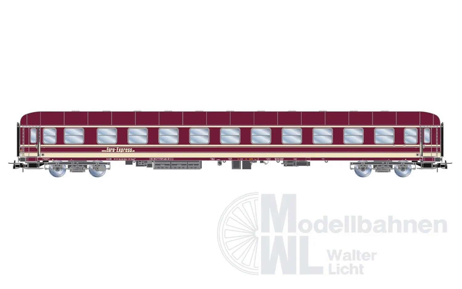 Rivarossi 4417 - Personenwagen Set EuroExpress Ep.V/VI 3.tlg. H0/GL