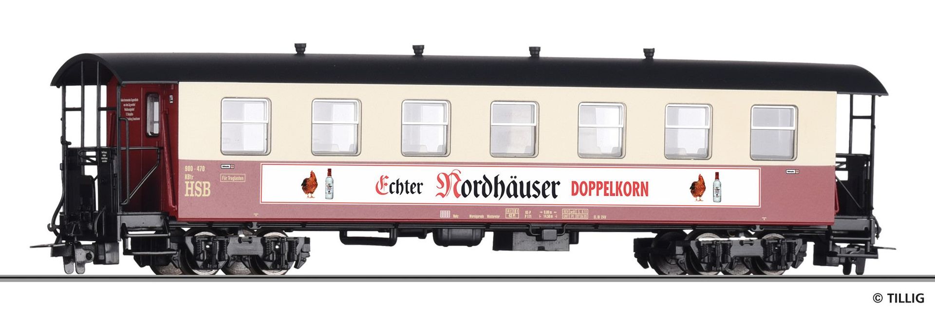Tillig 03924 - Personenwagen HSB Ep.V Nordhäuser Doppelkorn H0e Tillig 03924 - Personenwagen HSB Ep.V Nordhäuser Doppelkorn H0e