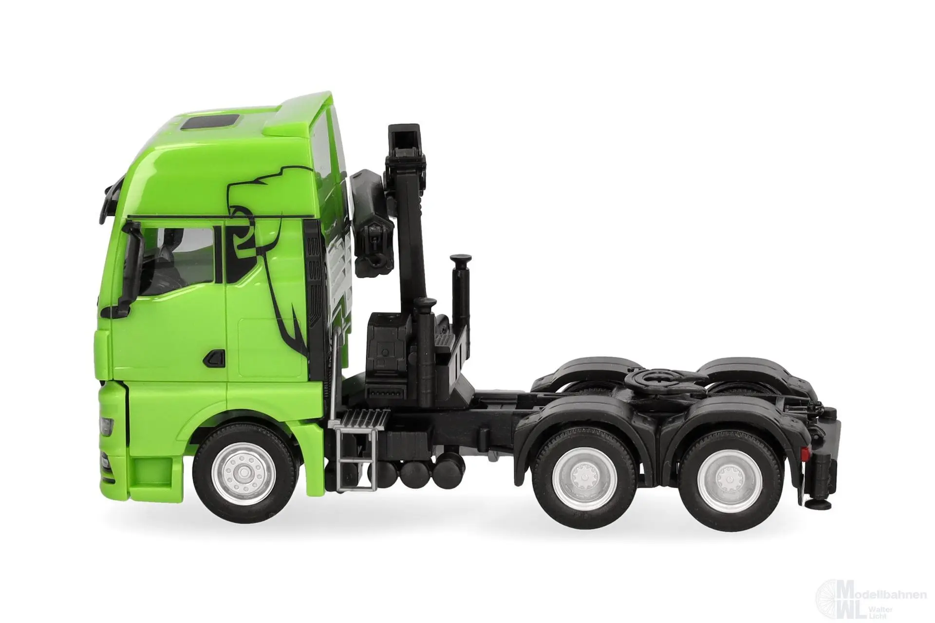 Herpa 313100-004 - MAN TGX GX 6x4 ZM mit Ladekran grün H0 1:87