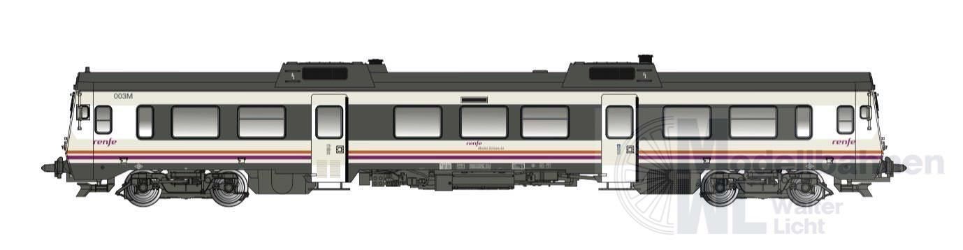 Electrotren 2501A - Dieseltriebwagen BR 596-003 RENFE Ep.VI Media Distancia H0/GL HOBBY Electrotren 2501A - Dieseltriebwagen BR 596-003 RENFE Ep.VI Media Distancia H0/GL HOBBY