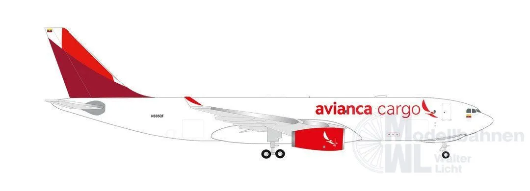 Herpa 526180-001 - Airbus A330-200F Avianca Cargo 1:500