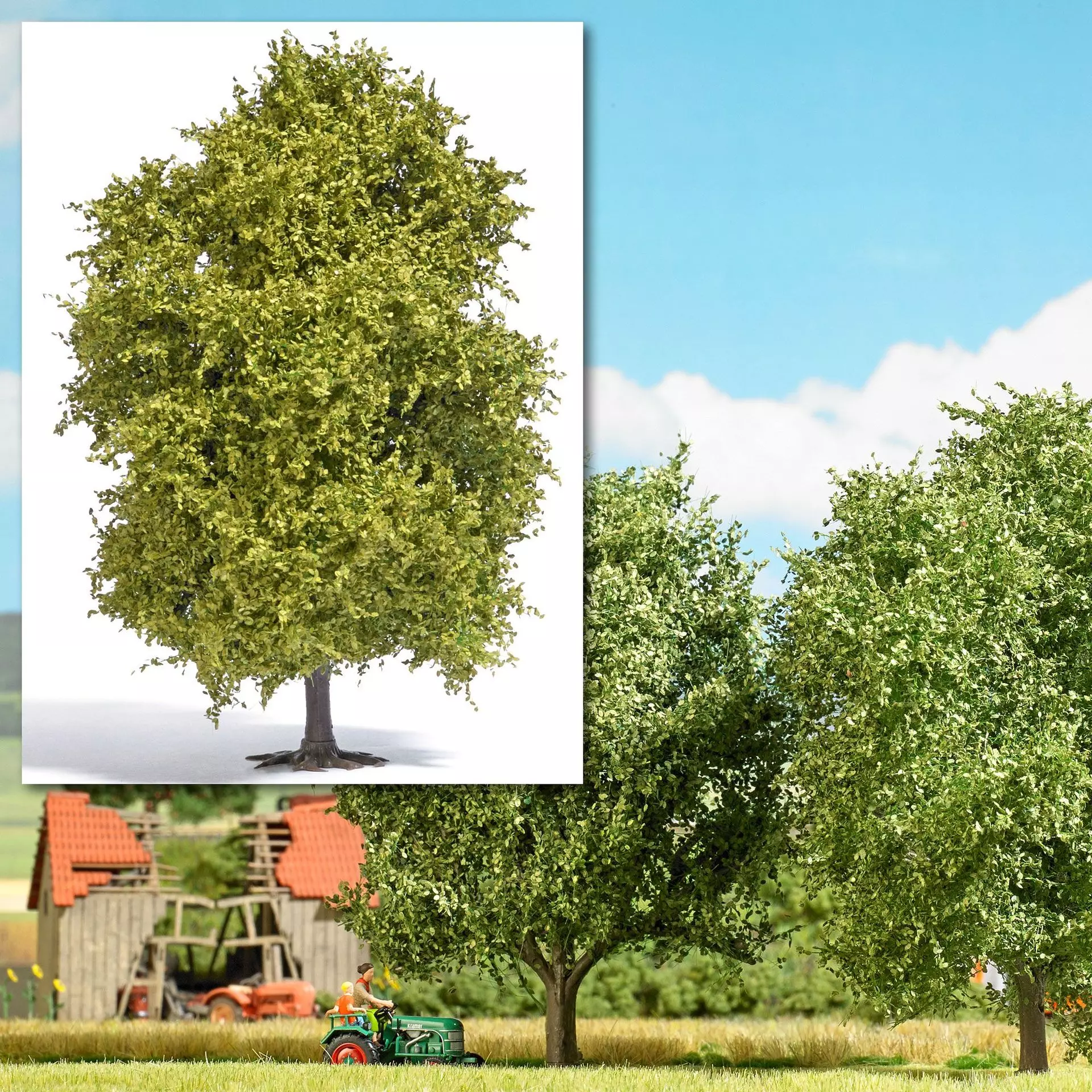 Busch 3731 - Buche 125m Frühling H0 1:87