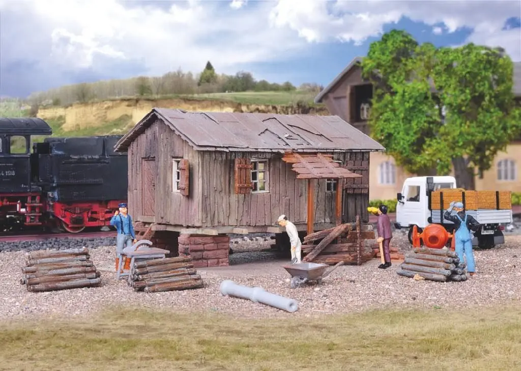 Vollmer 45728 - Bauhütte grün H0 1:87