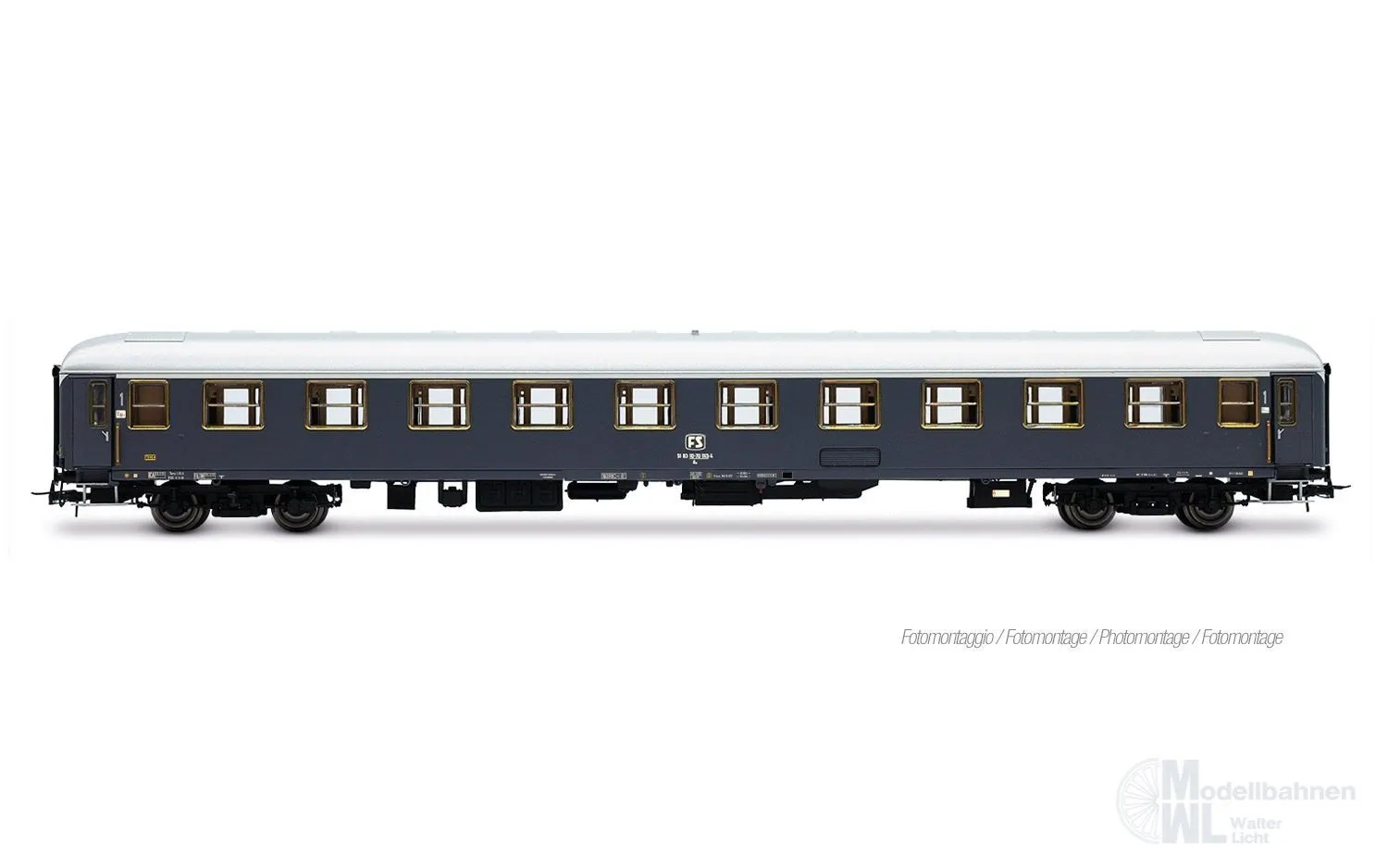 Rivarossi 4412 - Personenwagen Set FS Ep.IV Rom-Wien 3.tlg. Set 3 H0/GL