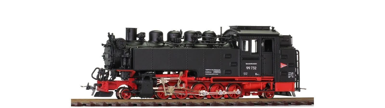 Bemo 1008803 - Damflok BR 99 732 DR Ep.III Einheitslok 99.73-76 Fertigmodell H0e