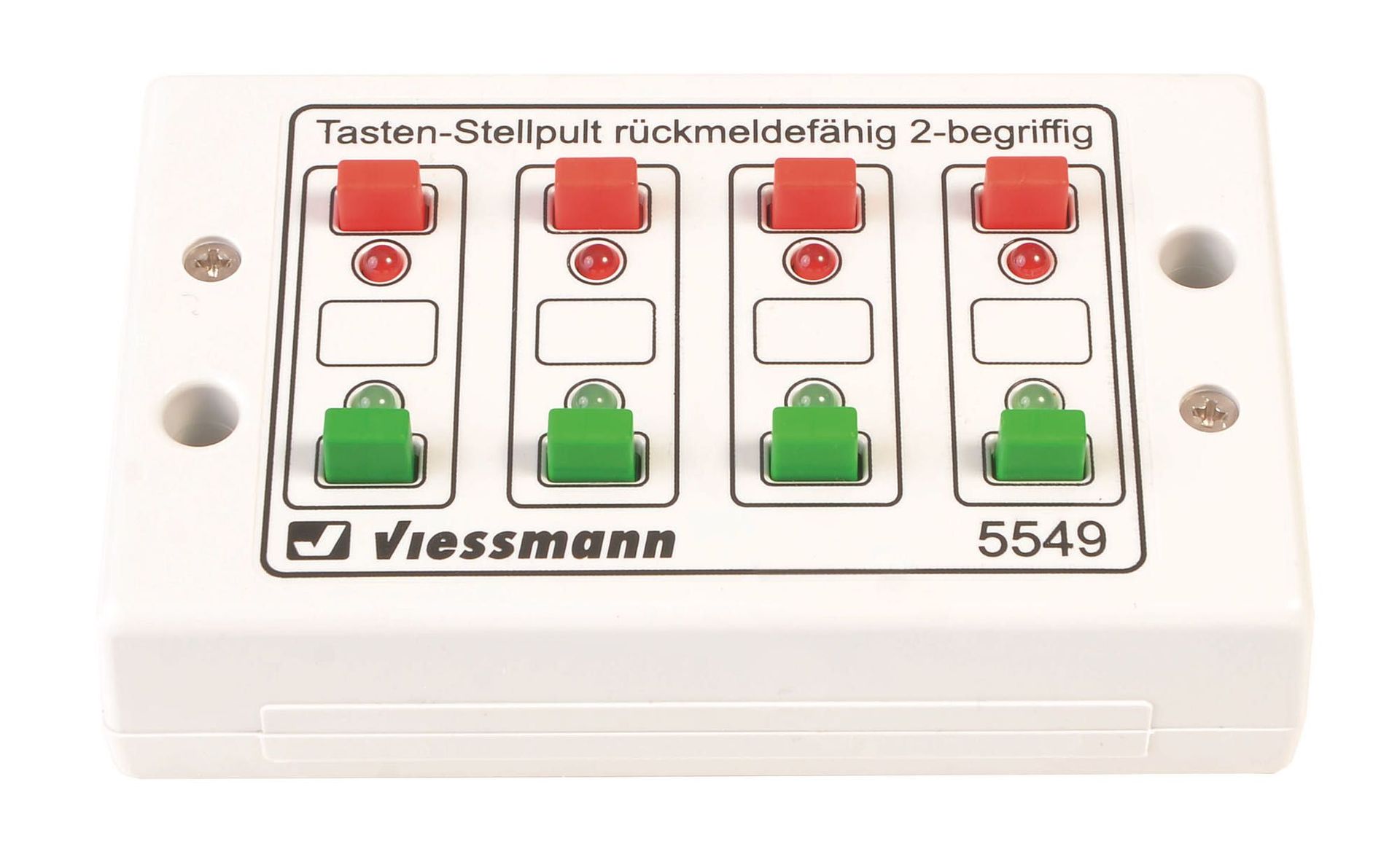 Viessmann 5549 - Universal Tasten Stellpult rückmeldefähig 2 begrifig