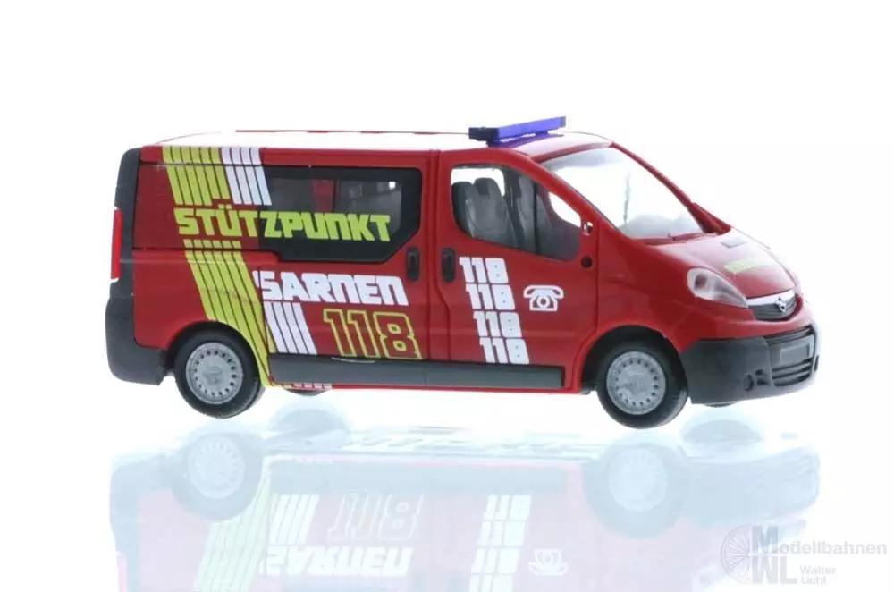 Rietze 51287 - Opel Vivaro ´06 Stützpunktfeuerwehr Sarnen CH H0 1:87
