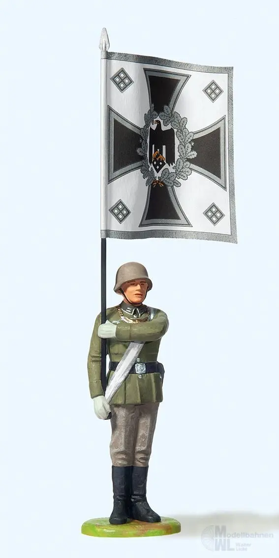 Preiser 56002 - Fahnenträger stehend 1:25