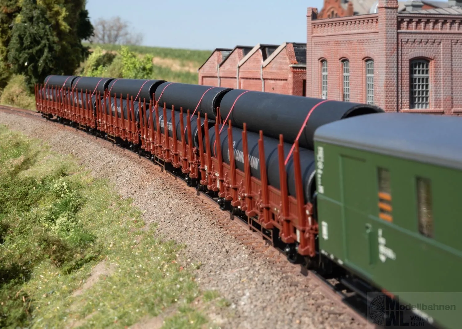Märklin 46563 - MHI Rungenwagen Set DB Ep.IV 3.tlg. H0/WS