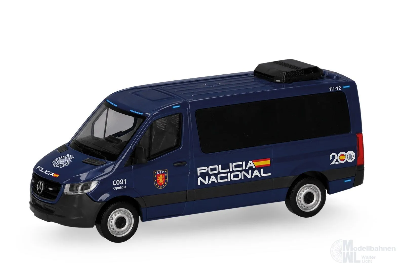 Herpa 099950 - Mercedes-Benz Sprinter 18 Bus FD Policia H0 1:87