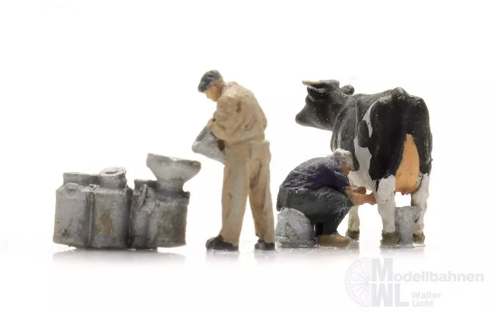 ARTITEC b.v. 5120017 - Milchbauern mit Kuh (2x) Fertigmodell 1:120