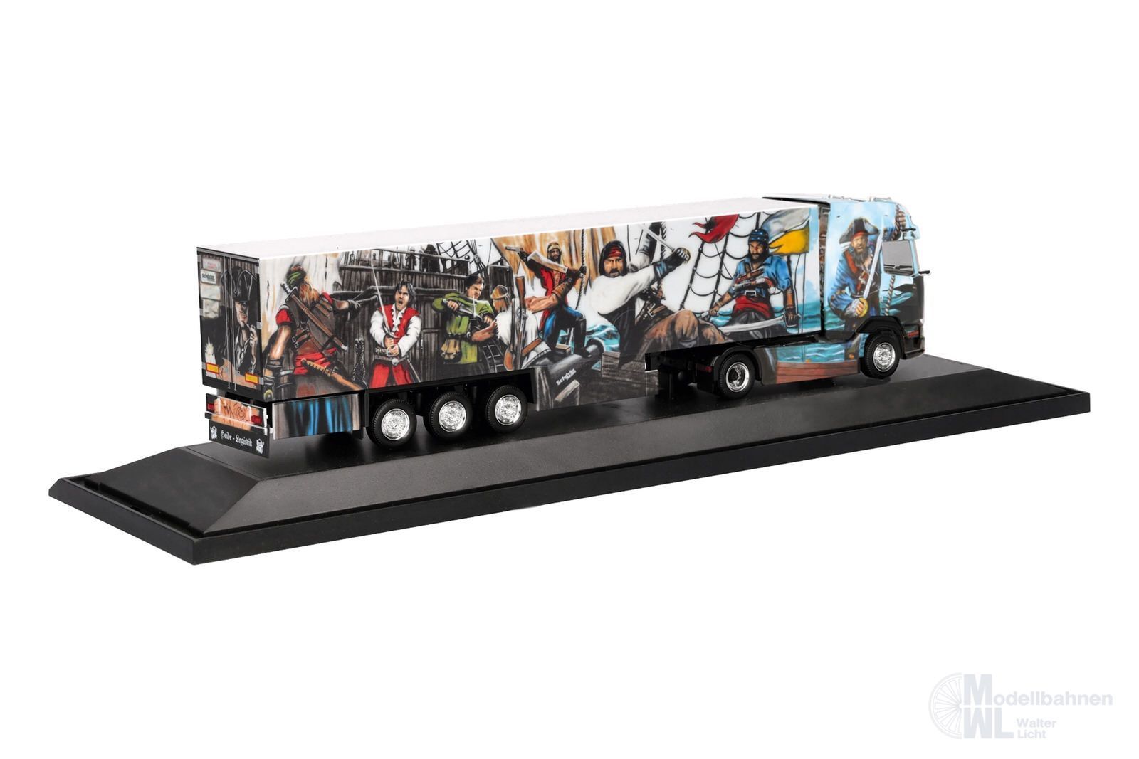 Herpa 122399 - DAF XG+ KühlkofferSattelzug Heide Logistik H0 1:87