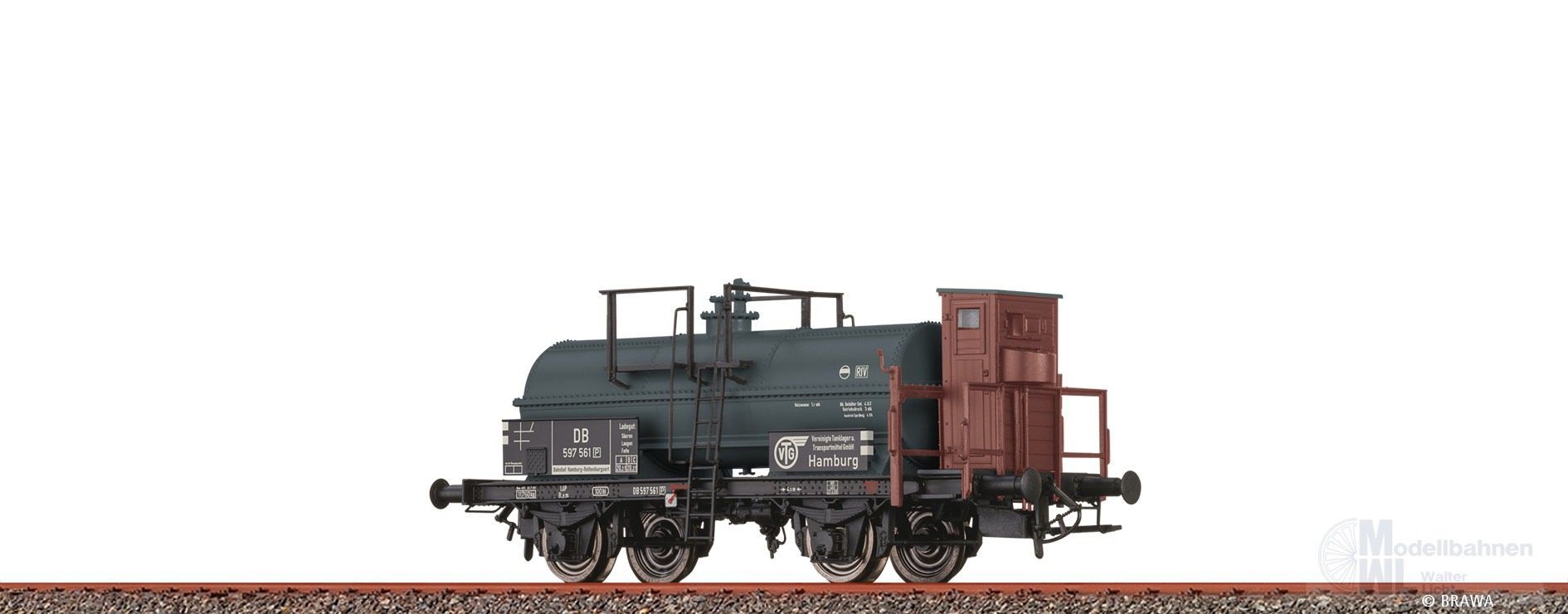 Brawa 50081 - Kesselwagen DB Ep.III VTG 597 561 H0/GL