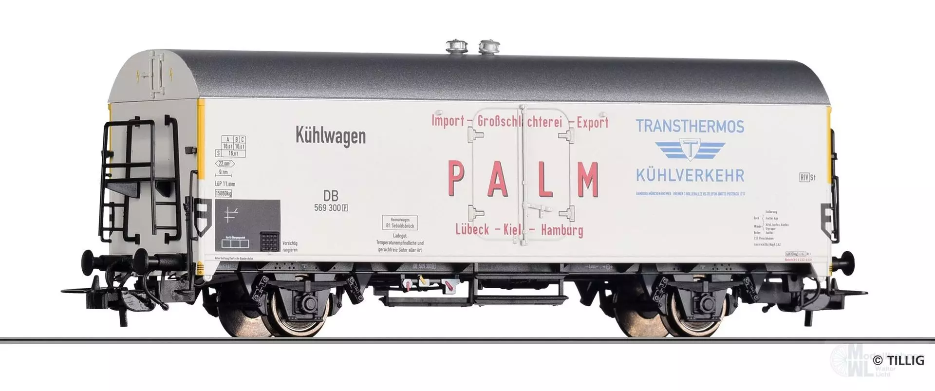 Tillig 79604 - Kühlwagen DB Ep.III Transthermos / Palm H0/WS