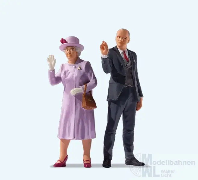 Preiser 65376 - Queen Elizabeth II & Prince Philip Spur 0