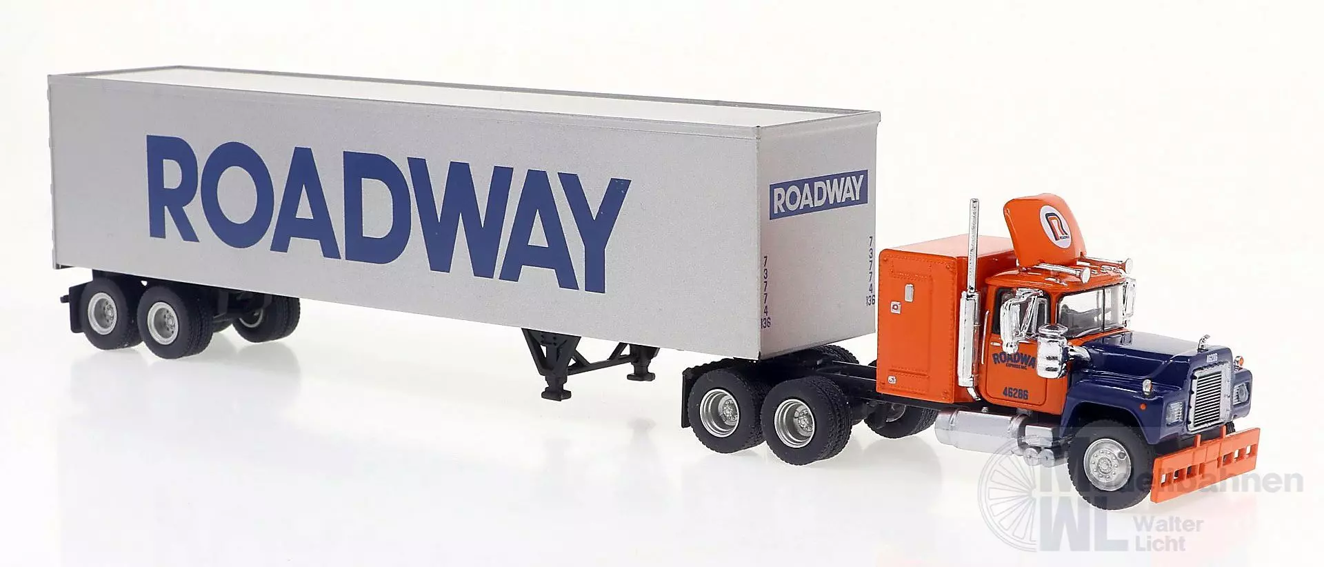 Brekina 85813 - Mack RS Koffersattelzug Roadway H0 1:87