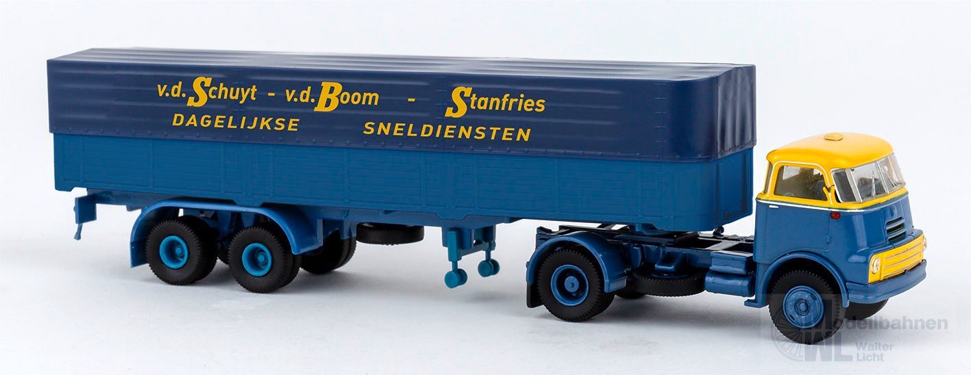 Brekina 85237 - DAF Do 2000 Pritsche/Plane-Sattelzug SBS (NL) H0 1:87 Brekina 85237 - DAF Do 2000 Pritsche/Plane-Sattelzug SBS (NL) H0 1:87