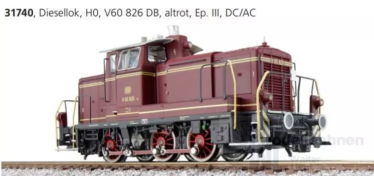ESU 31417 - Diesellok BR 261 660 DB Ep.IV altrot H0/GL/WS