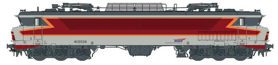 LS Models  - CC 6534 SNCF grau/rot/orange Venisseux Ep. V-VI AC