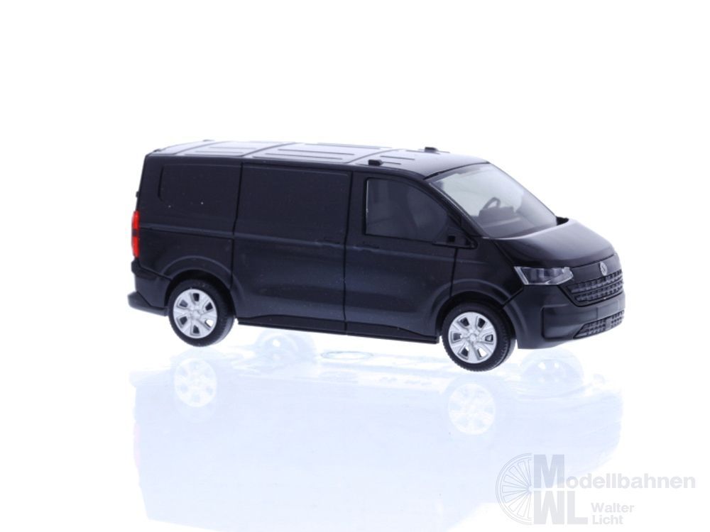 Rietze 11712 - Volkswagen Transporter T7 Kasten KR FD midnight black metallic H0 1:87