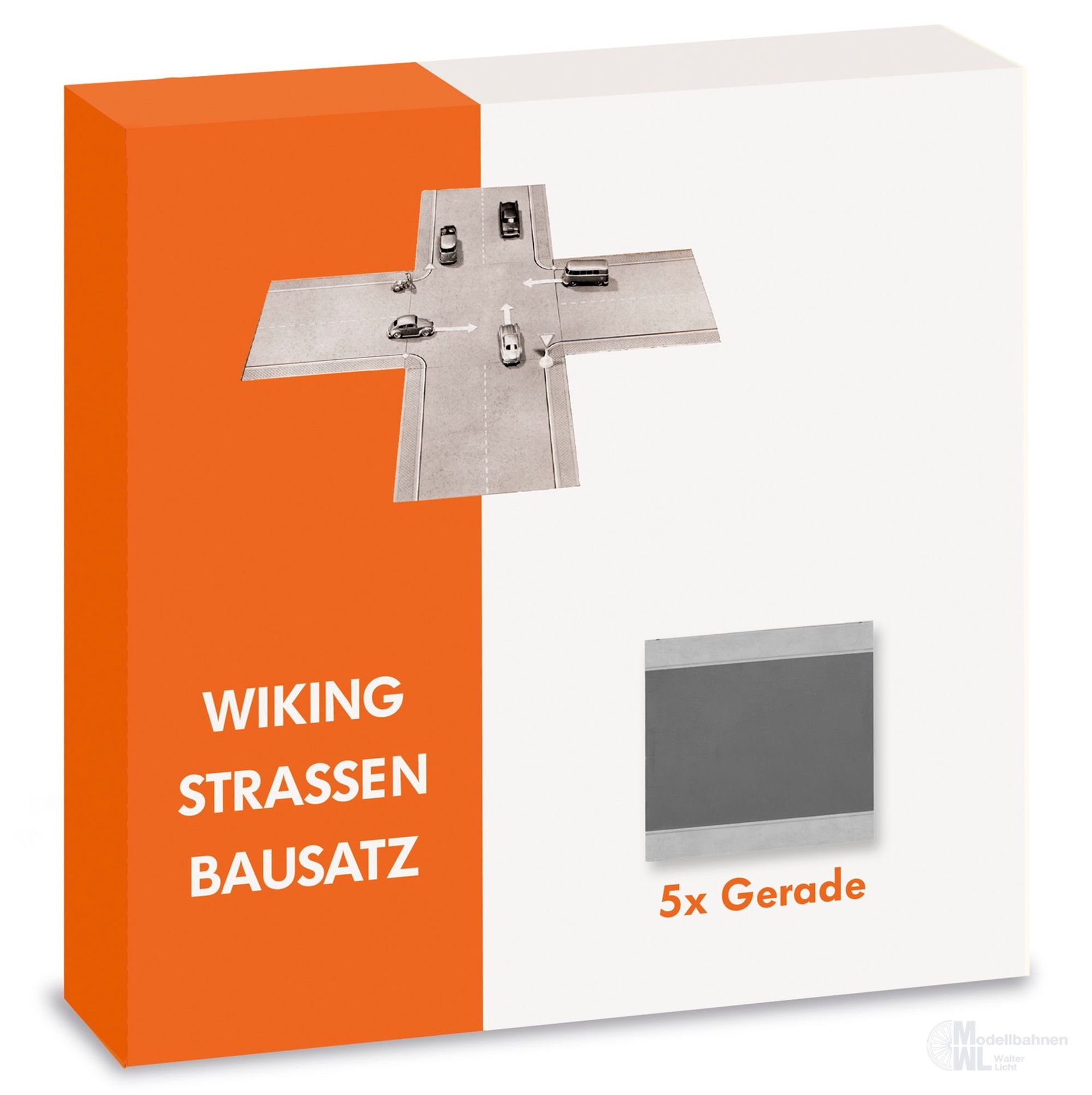 Wiking 119902 - Strassen Bausatz - Gerade 5 Stück 1:87 Wiking 119902 - Strassen Bausatz - Gerade 5 Stück 1:87