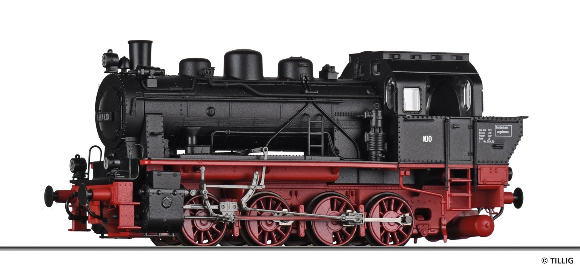 Tillig 79008 - " Dampflokomotive Nr. 10 Werklok Grube „Anna“ Alsdorf"", Ep. IV, NEU mit E