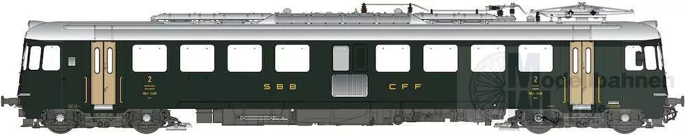 LS Models 17551 - Triebwagen Rbe 4/4 SBB Ep.IV 1436 H0/WS