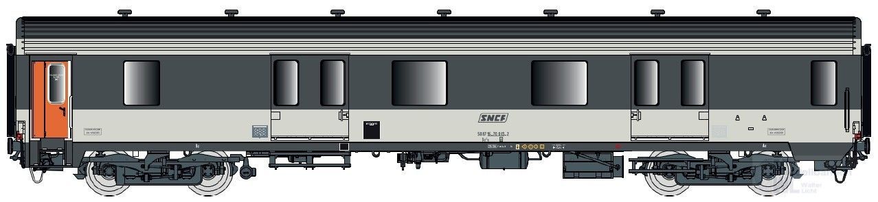 LS Models 31235 - Packwagen SNCF Ep.IV MC76 Dd2s Corail H0/GL