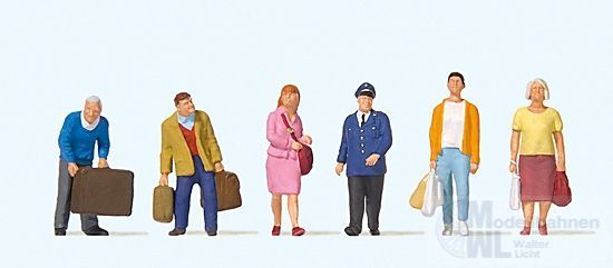 Preiser 10710 - Reisende am Bahnsteig H0 1:87