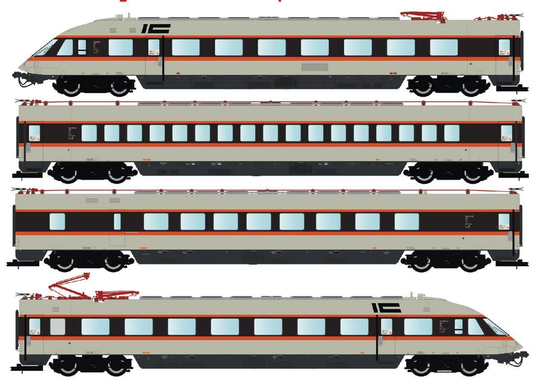 ls16000DC_0 LS Models 16000DC - Triebzug ET 403 DB Ep.IVc 4-tlg. IC-Sonderfahrt H0/GL